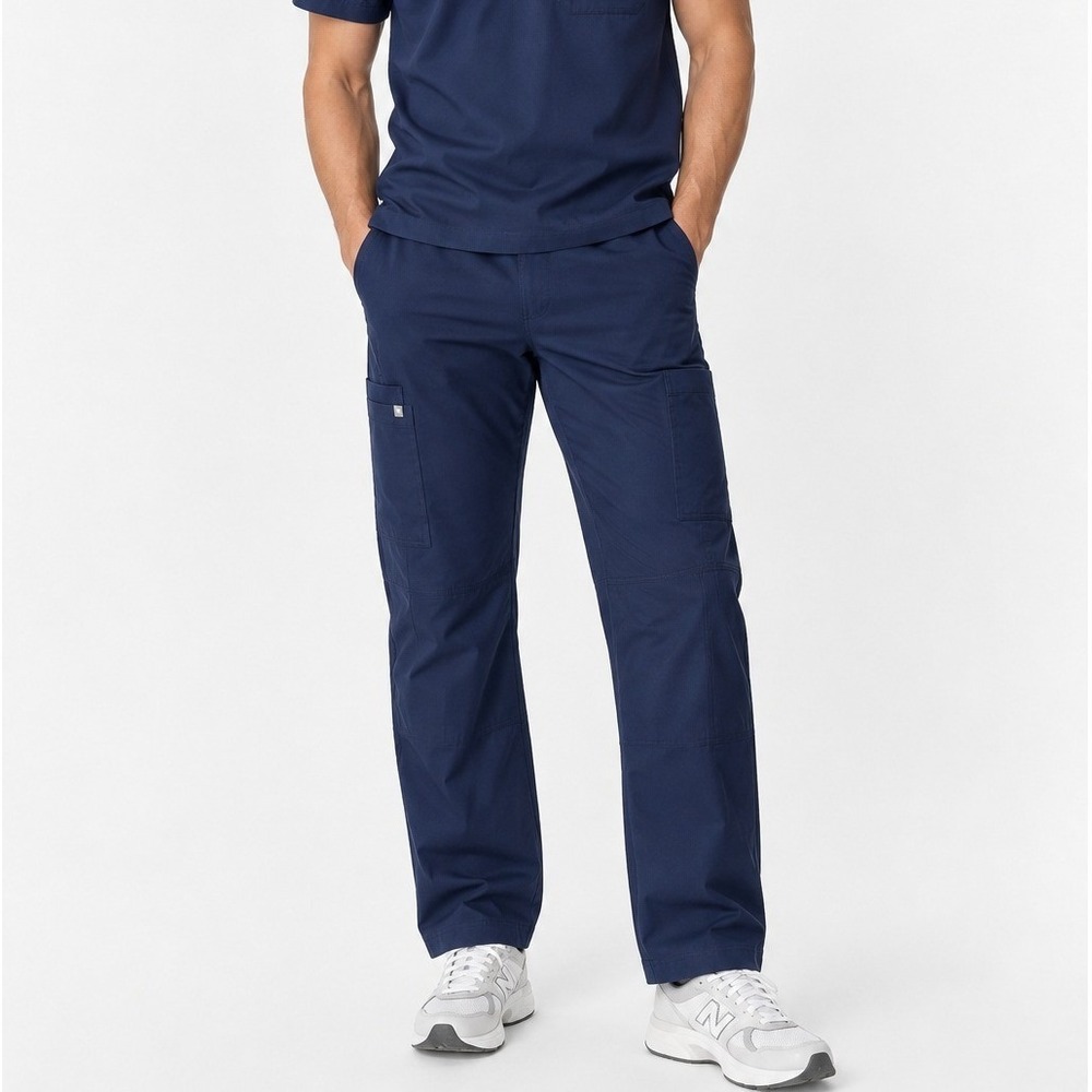 FIGS Men's Navy Blue T2001 Technical Collection 7-Pocket Cargo Scrub Pants Small